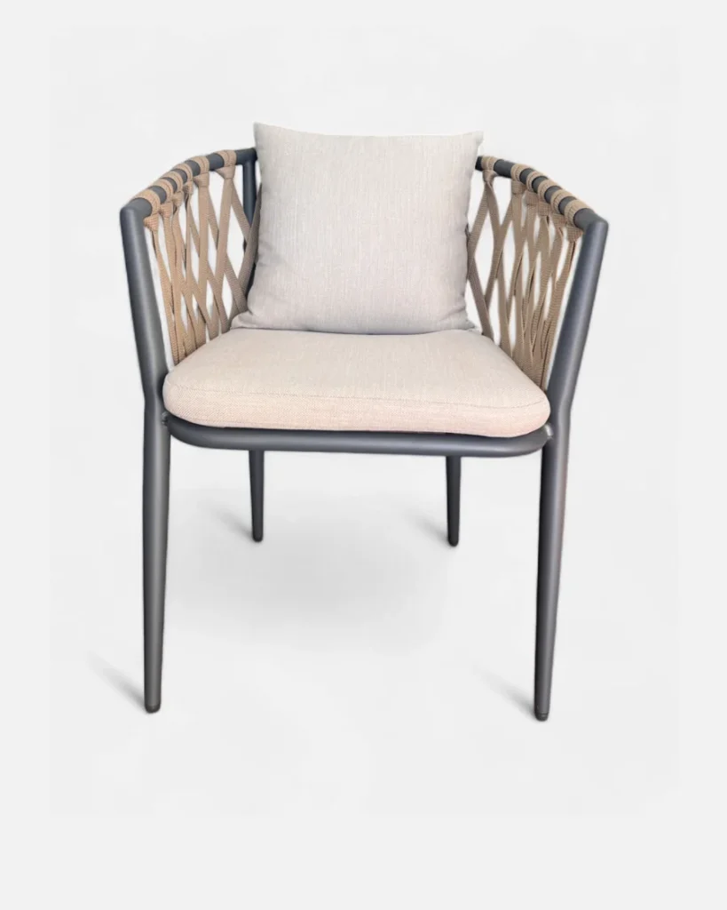 Silla Indigo de cuerda y aluminio