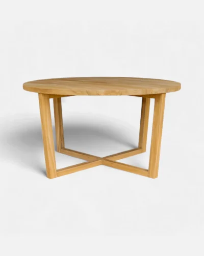 mesa redonda de madera Elenagce 140