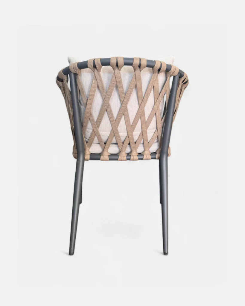 Silla Indigo de cuerda y aluminio