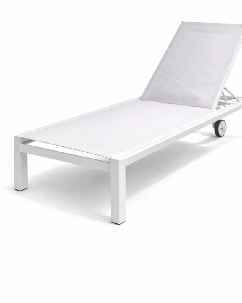 Tumbona aluminio y textileno