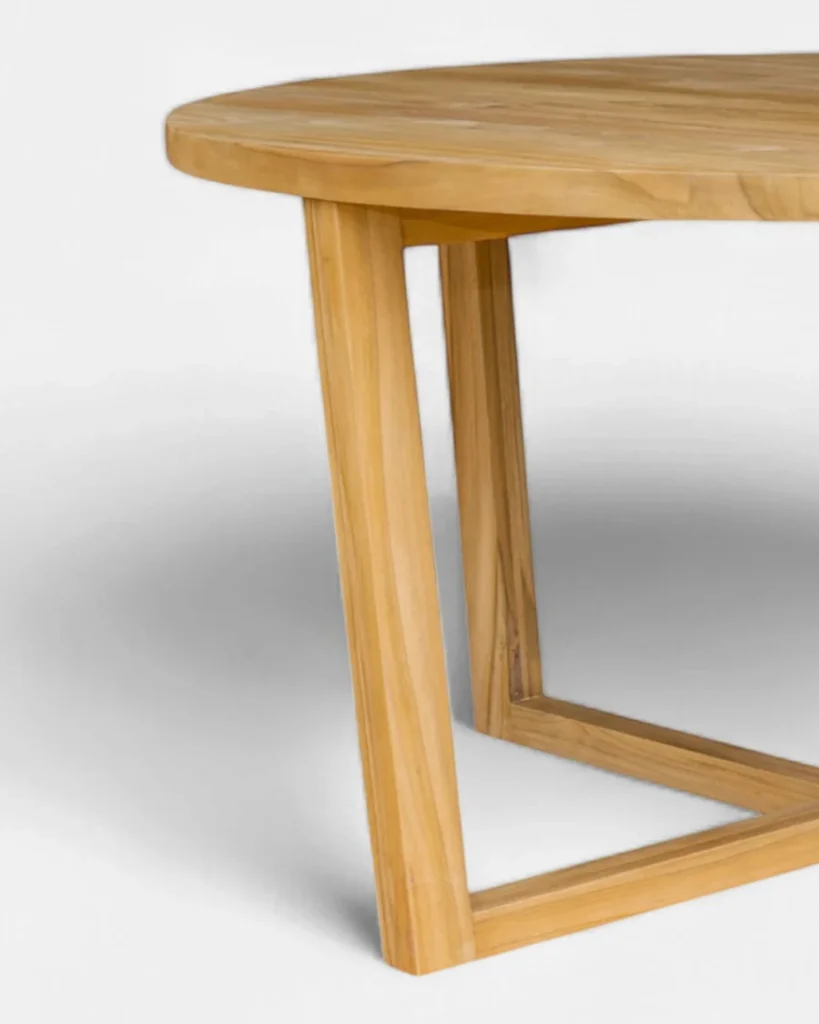 mesa redonda de madera Elenagce 140