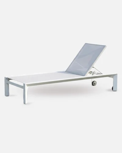 Tumbona aluminio y textileno