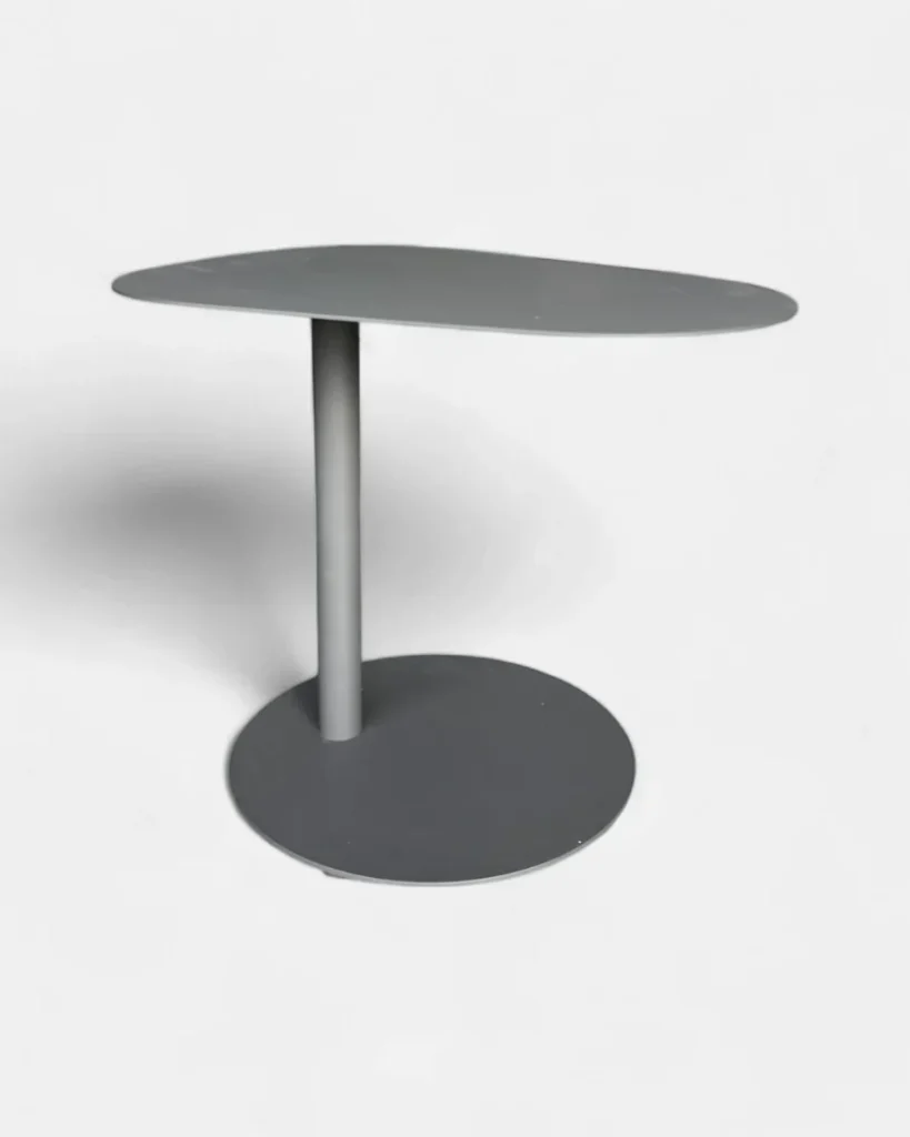 Mesa auxiliar de aluminio para exterior color antracita