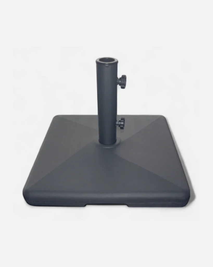 Base para parasol de resina y cemento