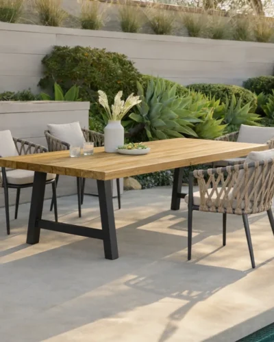 Mesa industrial para jardin