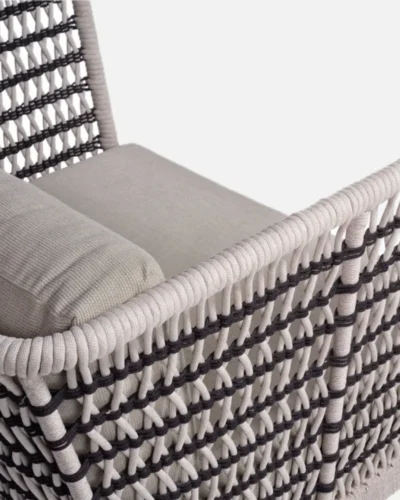 Sillón de cuerda y madera teka