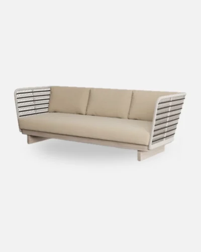 Sofá niza de cuerda y madera teca