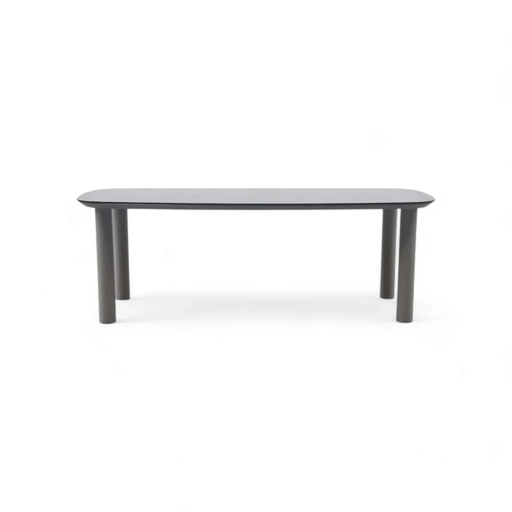 Mesa gris de exterior 220 cm