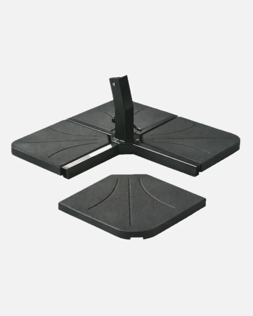 Base tipo baldosa para sombrilla de jardin