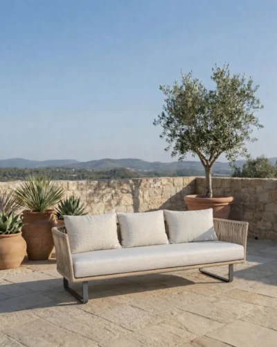 Sofa Indigo exterior de cuerda