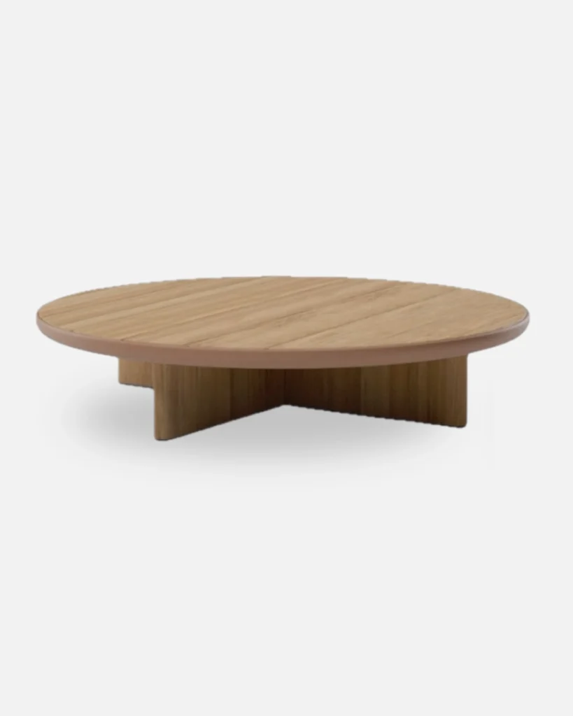 Mesa de centro de madera teca para exterior