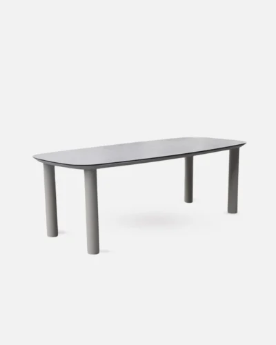 Mesa gris de exterior 220 cm