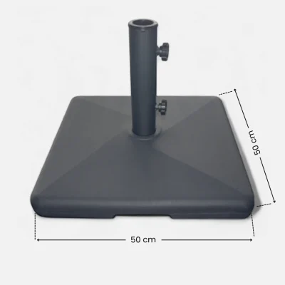 Base para parasol de resina y cemento