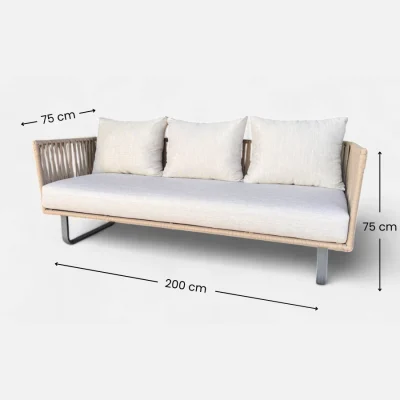 Sofa Indigo exterior de cuerda