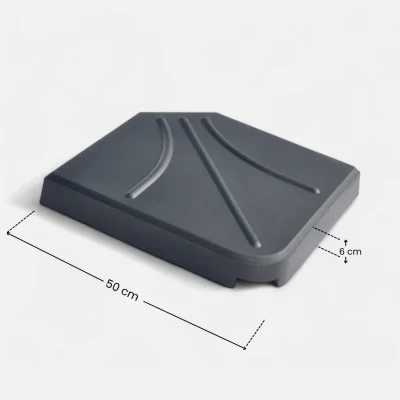 Base tipo baldosa para sombrilla de jardin