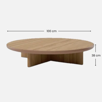 Mesa de centro de madera teca para exterior