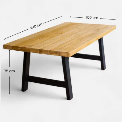 Mesa industrial para jardin