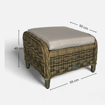 Medidas reposapiés de ratán