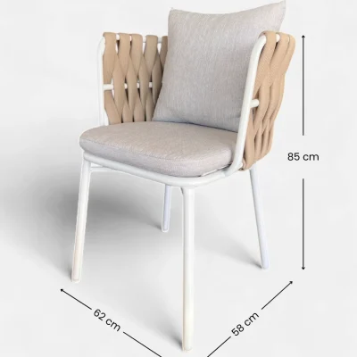 Medidas Silla bolt, aluminio y cuerda